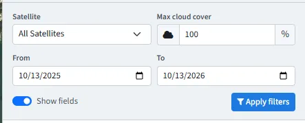 The catalog’s filters.